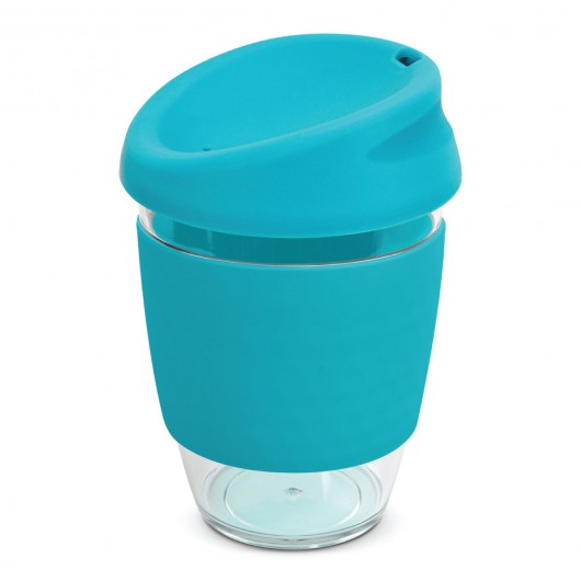 Tritan Reusable Coffee Cups light blue